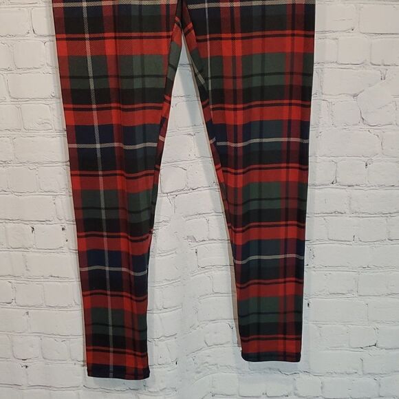 Climate Right by CuddlDuds fleece plaid base layer leggings - Picture 3 of 8